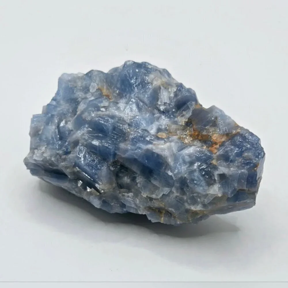 Natural Raw Blue Calcite Crystal – Calming Stone for Energy, Healing & Décor